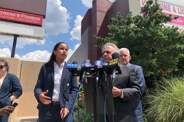 Tiffany Cabán and her attorney Jerry Goldfeder vowed to fight the results in court at a press conference on Thursday